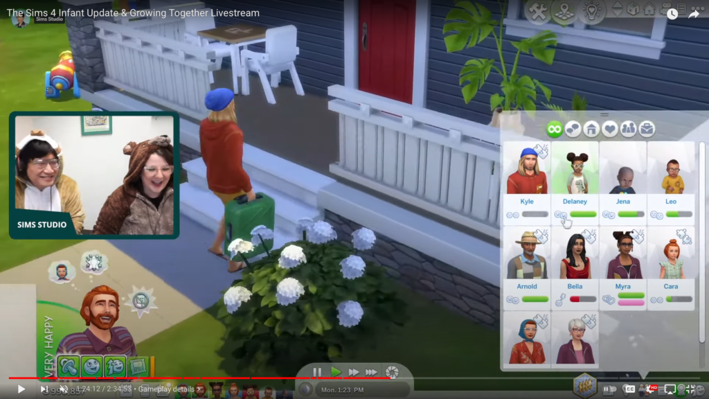 Gameplay du jeu vidéo Les Sims 4: Grandir Ensemble.