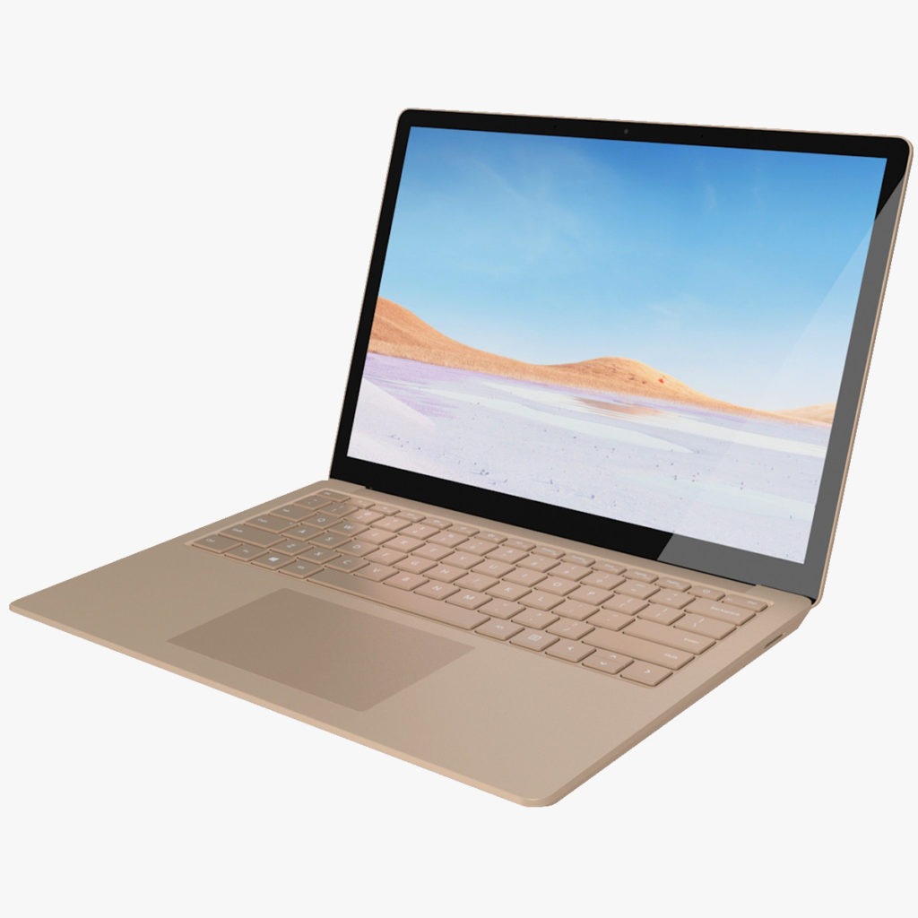 PC portable Microsoft Surface Laptop 3 i7, vu de 3/4.