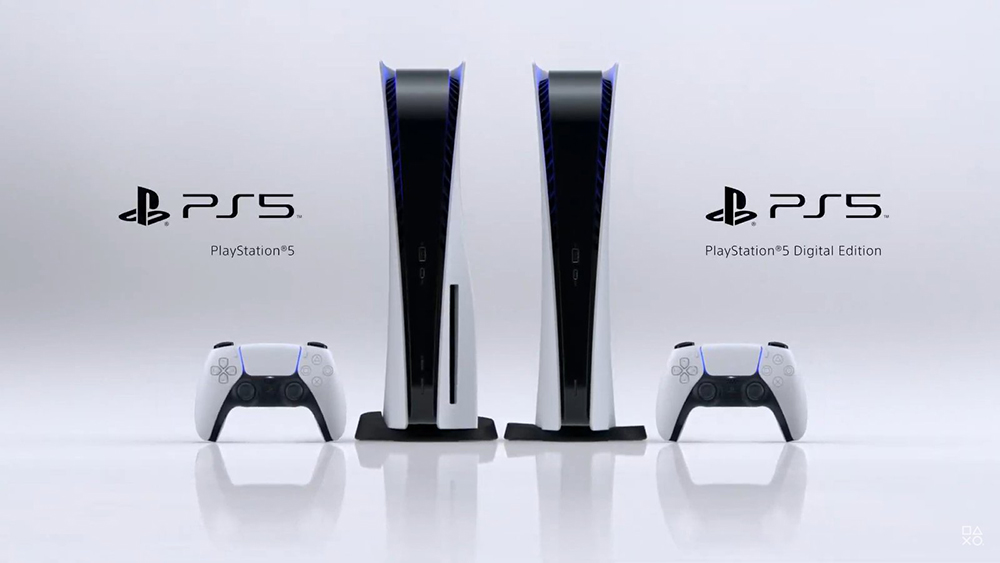 PS5 consoles in digital and standard versions.