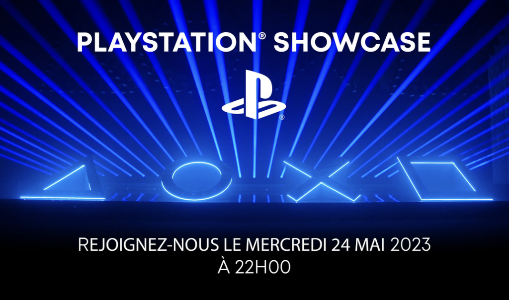 Carton promotionnel du Playstation Showcase, par Sony.